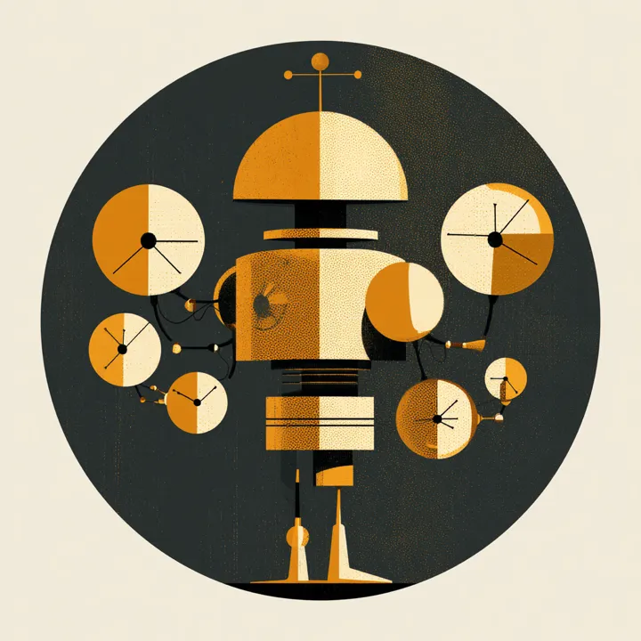 Calendar Sync AI Agent illustration - Your calendar, everywhere it needs to be. Automated intelligence workflow for small businesses by TheAIShop. Skill level: Beginner.